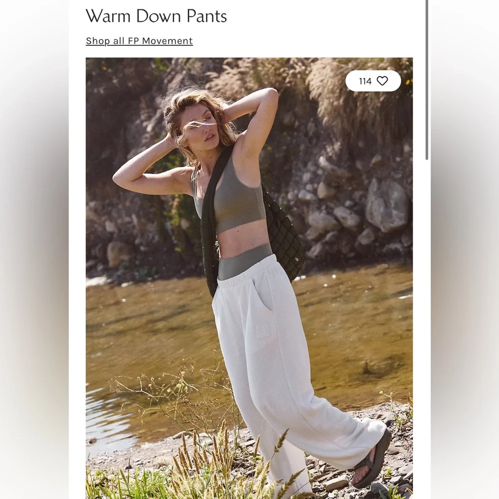 NWOT Free People Warm Down pants